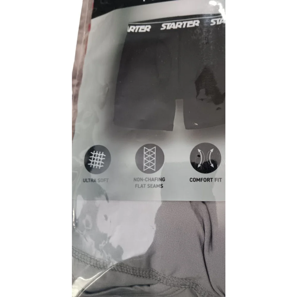 Starter Performance Men's Boxer Briefs Fly Pouch 6-Pack Dri-Star Ultra Soft